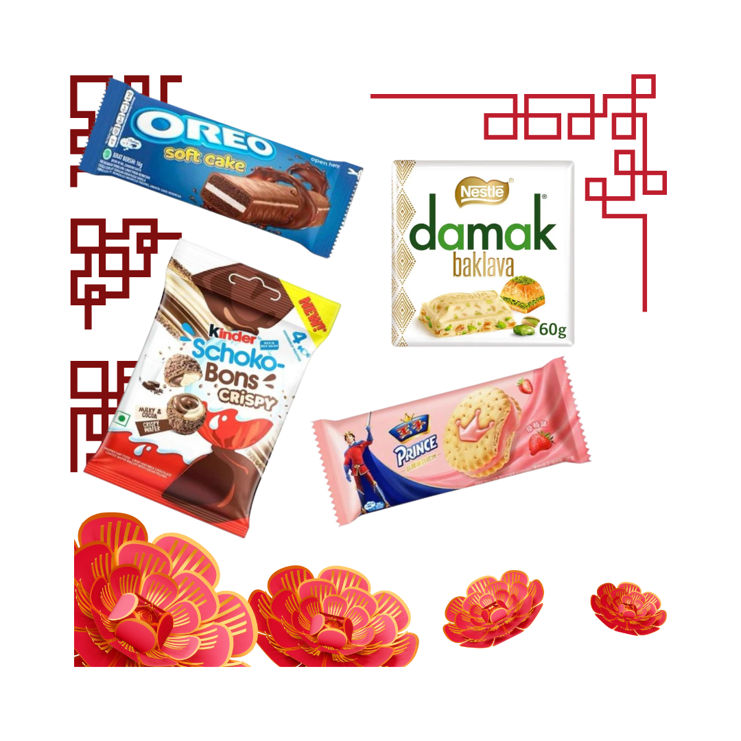 Amerikanische & Asiatische Süßigkeiten Box – Mix aus internationalen Leckereien & Snacks