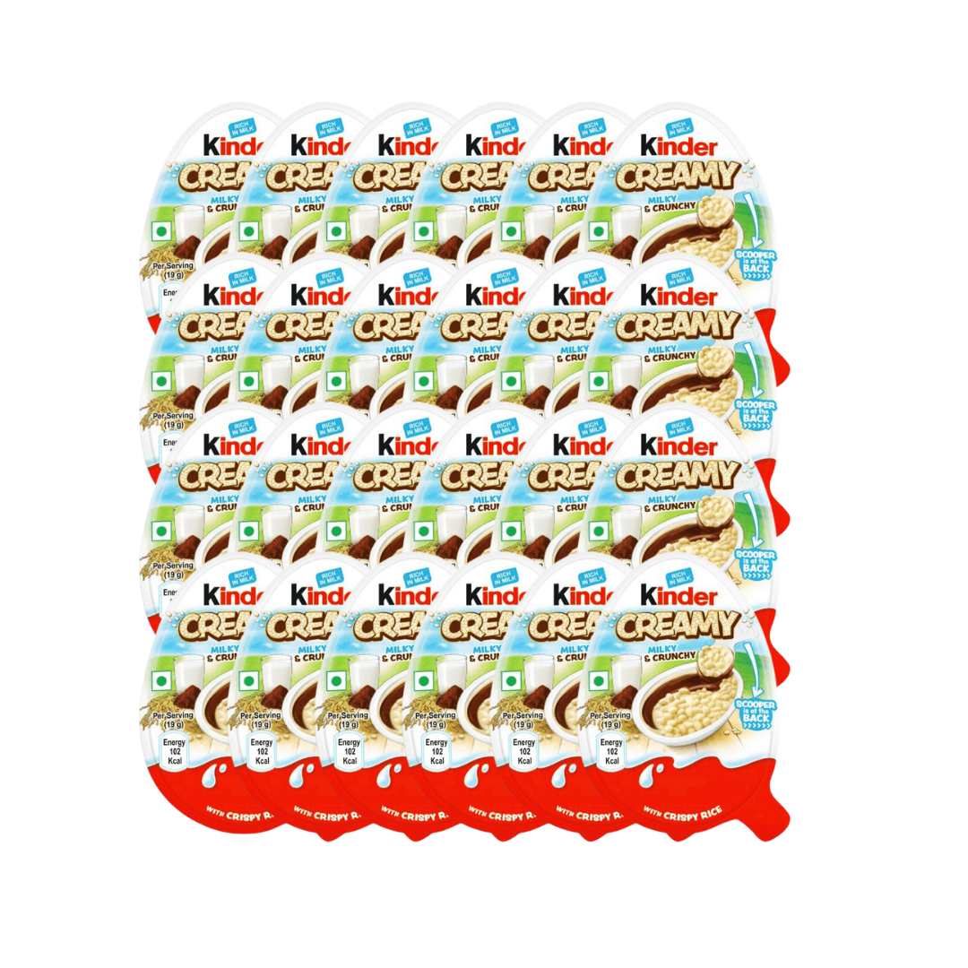 Kinder Creamy Milk & Crunchy 24er Pack - 24x19g