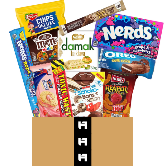 Amerikanische & Asiatische Süßigkeiten Box – Mix aus internationalen Leckereien & Snacks