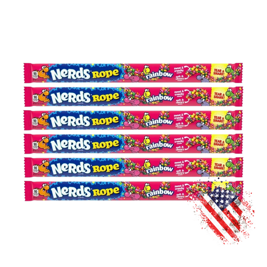 Nerds Rope rainbow - 6er Pack - 156g
