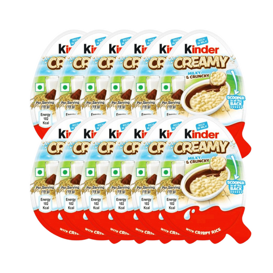 Kinder Creamy Milk & Crunchy 12er Pack - 12x19g