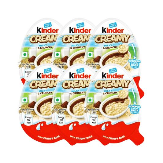 Kinder Creamy Milk & Crunchy 6er Pack - 6x19g