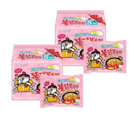 Samyang Buldak 10er Pack Carbonara Hot Chicken Flavor Ramen (10x140g)